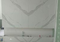 Облицовка камина крупноформатным керамогранитом на Малом пр. В.О. 1