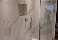 Укладка крупноформатного керамогранита в санузле на загородном пр.  5